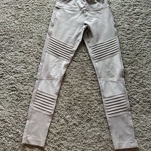 Dusty pink/mauve motorcycle athletic leggings size small